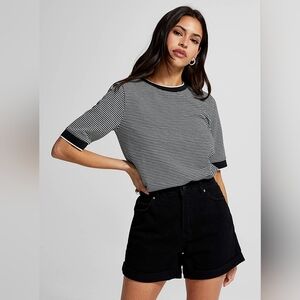 Jacquard Stripe T-Shirt